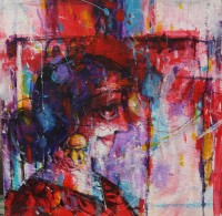 Janisar Ali, 12 x 12 Inch, Acrylic on Canvas, Figurative Painting, AC-JNA-033